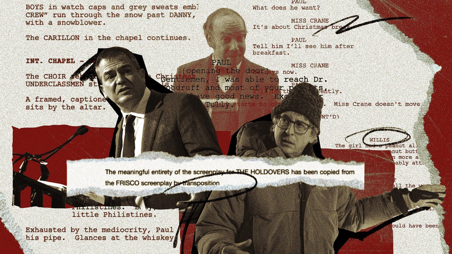 The Holdovers' Accused of Plagiarism by 'Luca' Writer