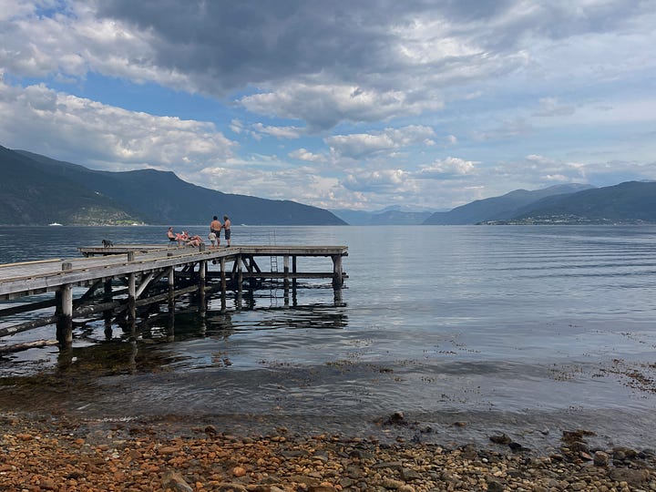Each photo captures the same mountain, but from a different angle.