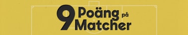 9 poäng på 9 matcher