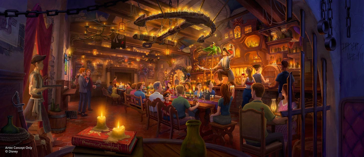 The Beak and Barrel: New Details from the Pirates of the Caribbean Tavern The Beak and Barrel: New Details from the Pirates of the Caribbean Tavern