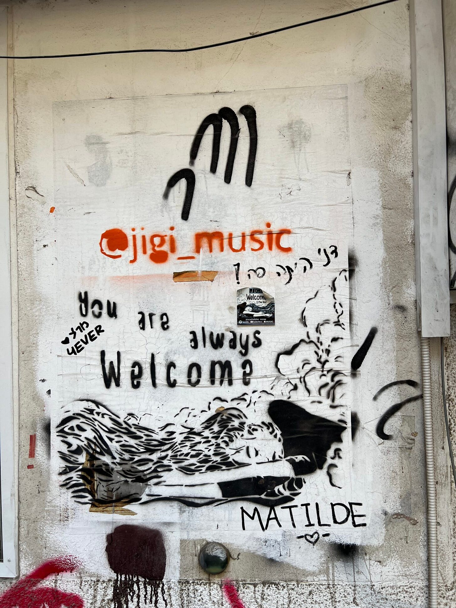 Street art in Tel Aviv Street art in Tel Aviv