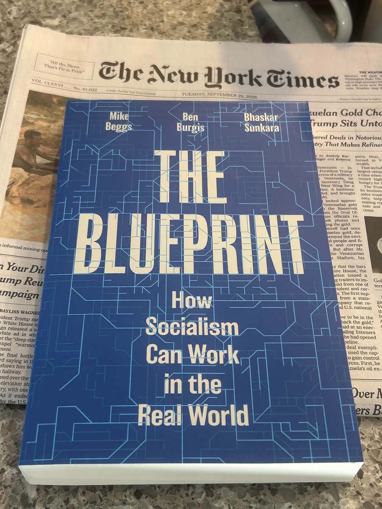 The Blueprint + today's paper