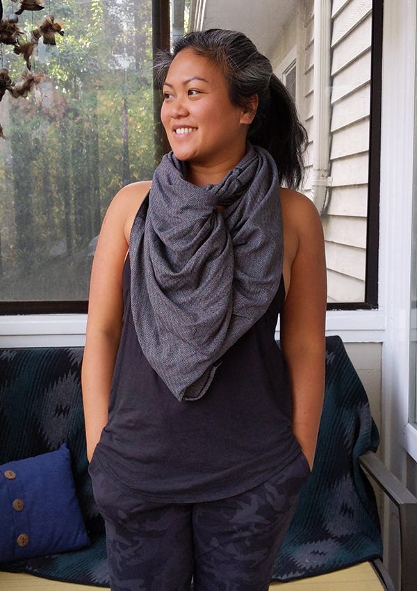 How to Wear lululemon Vinyasa Scarf Twist Front Looped How to Wear lululemon Vinyasa Scarf Twist Front Looped