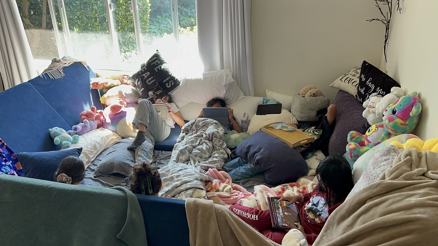 Sleepover Party Pillow Fort