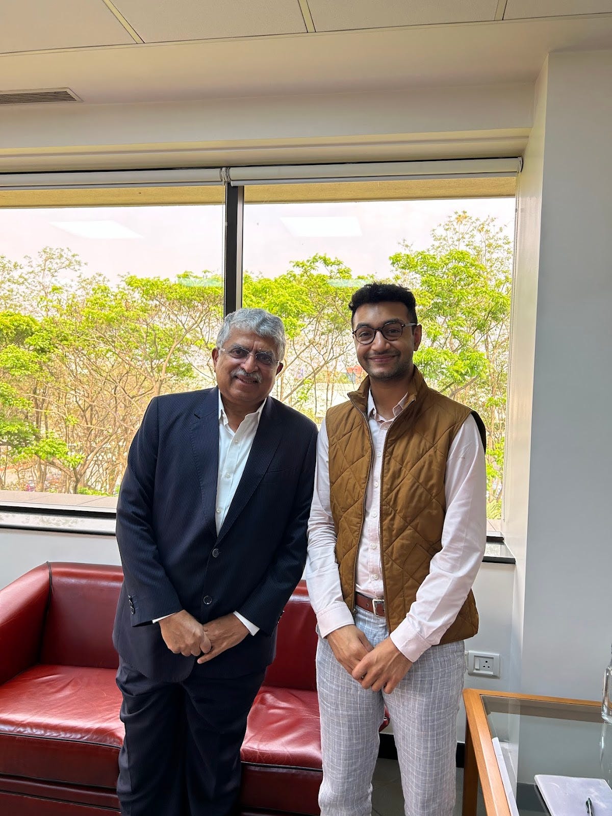 Nandan Nilekani, co-founder of Infosys and architect of India's digital public infrastructure. Nandan Nilekani, co-founder of Infosys and architect of India's digital public infrastructure.