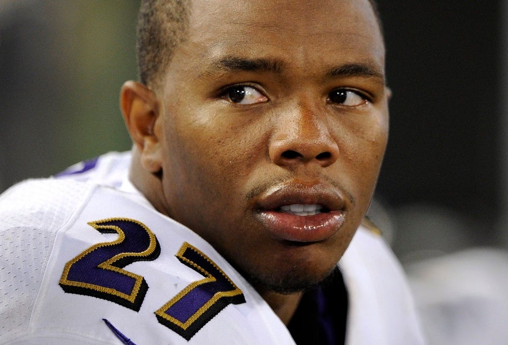 Ray Rice making himself face of NFL domestic violence education 2017 images Ray Rice making himself face of NFL domestic violence education 2017 images