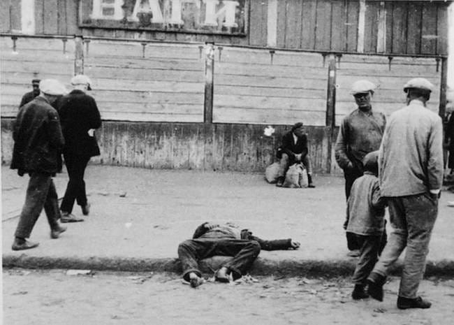 Man Starving During Holodomor Man Starving During Holodomor