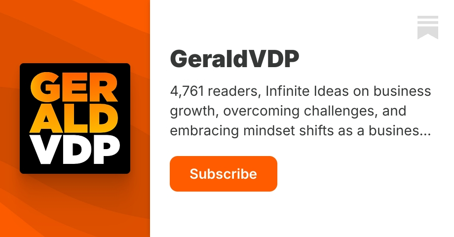 Gerald Stack GeraldVDP | Substack