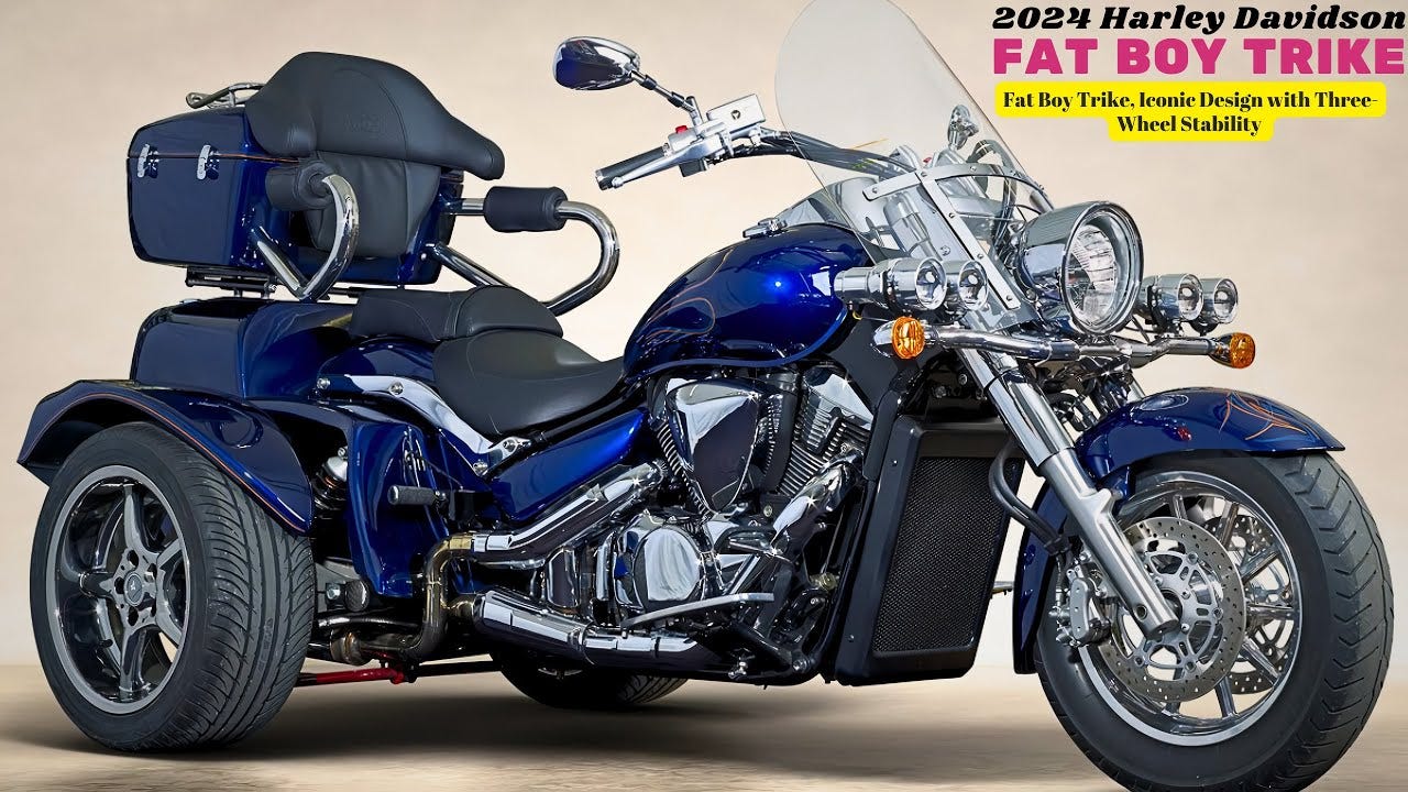 Fat Boy Trike, Iconic Design with Three-Wheel Stability | 2024 Harley  Davidson Fat Boy Trike