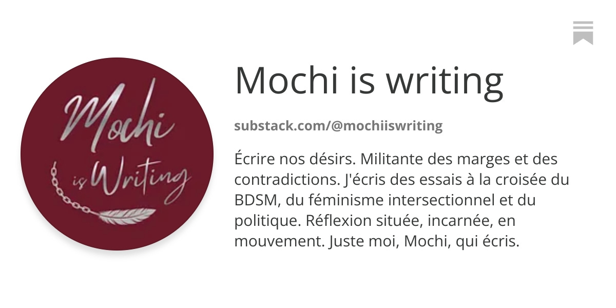 Mochi is writing | Substack