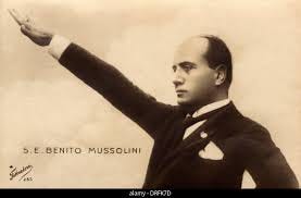 Mussolini - Fascist Salute Stock Photo ...