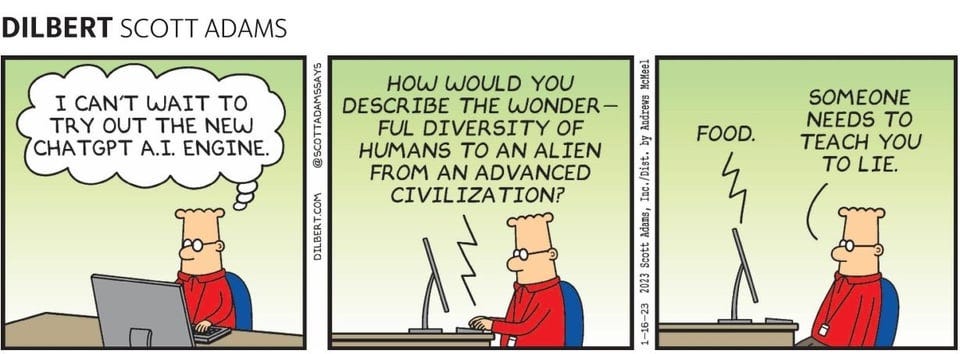 r/ChatGPT - Dilbert uses ChatGPT