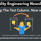 Drop the test column. Now what?