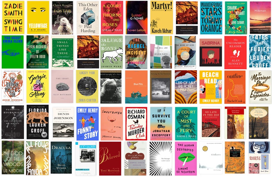 Collage of 55 books