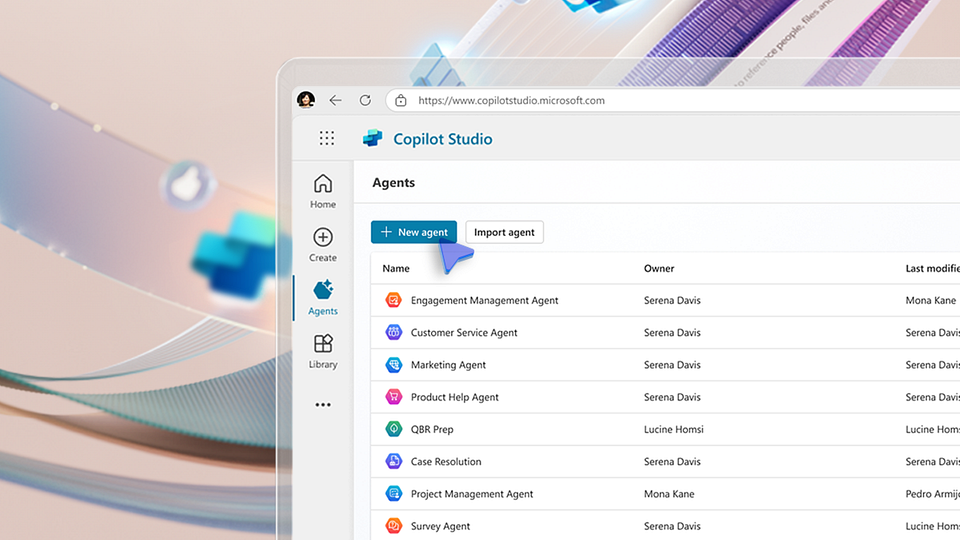 Newsletter artwork for “Microsoft Agents, First API for Grok, and Notion Email Client”