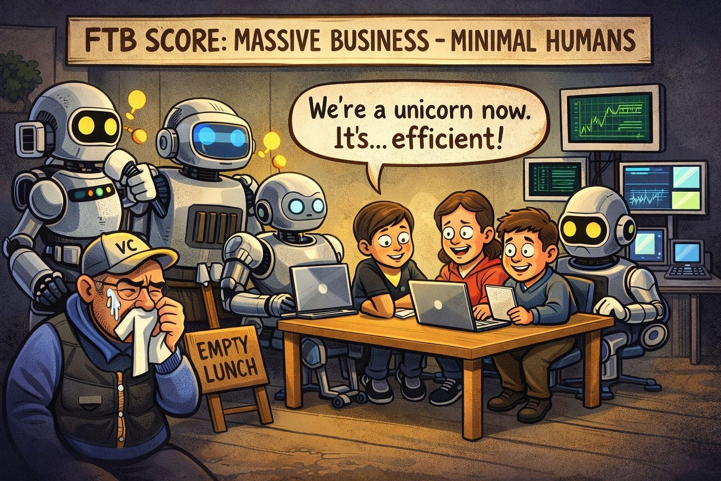 Christmas AI Message - The People-Less Company!