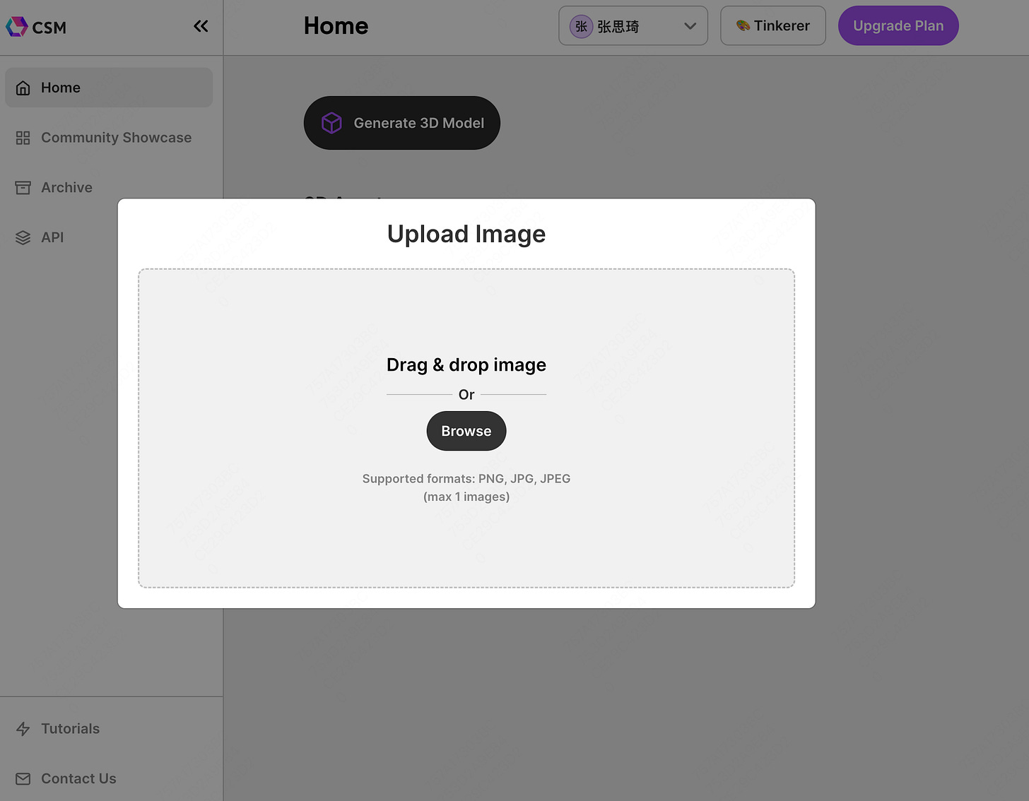 CSM.ai interface CSM.ai interface