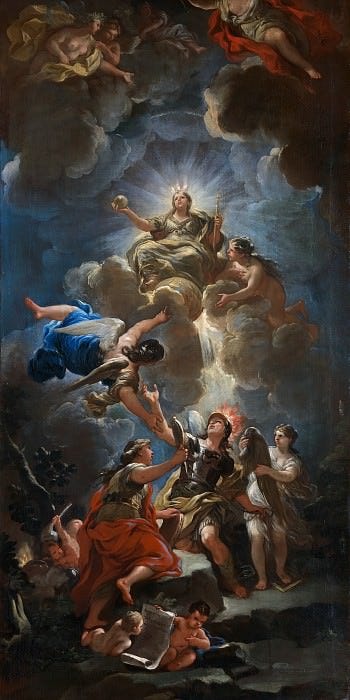 Luca Giordano - Allegory of Divine Wisdom. Part 6 National Gallery UK