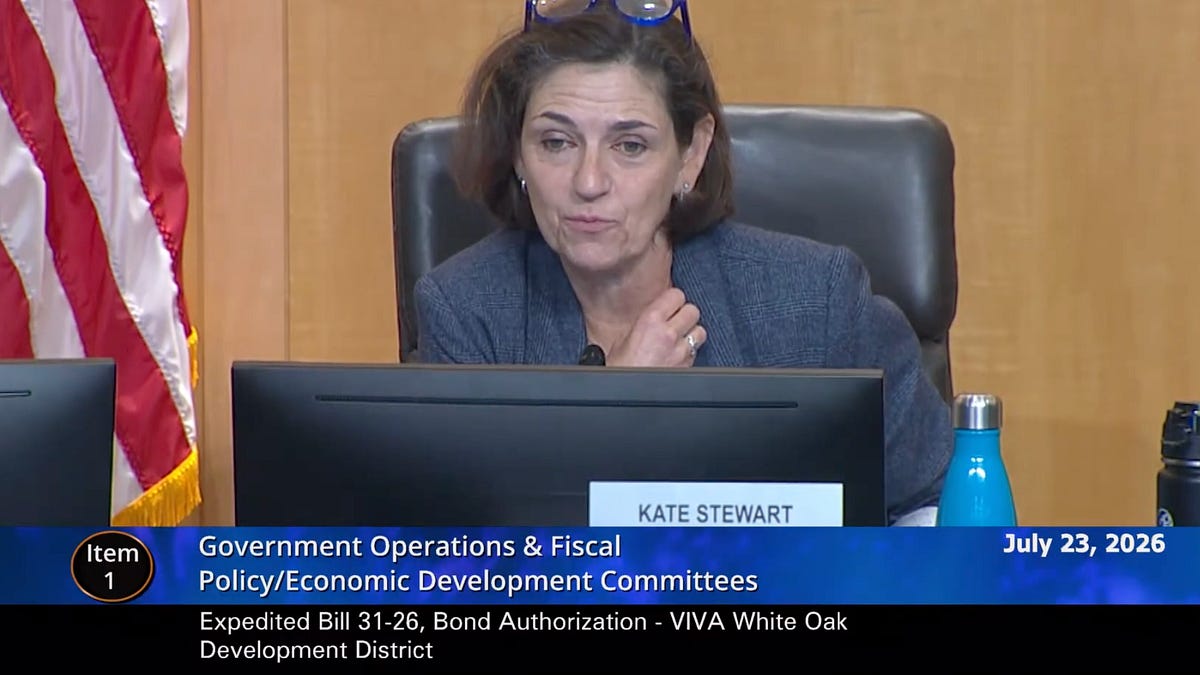 County Sends $420 Million Viva White Oak Development District Bond Resolution to the Council