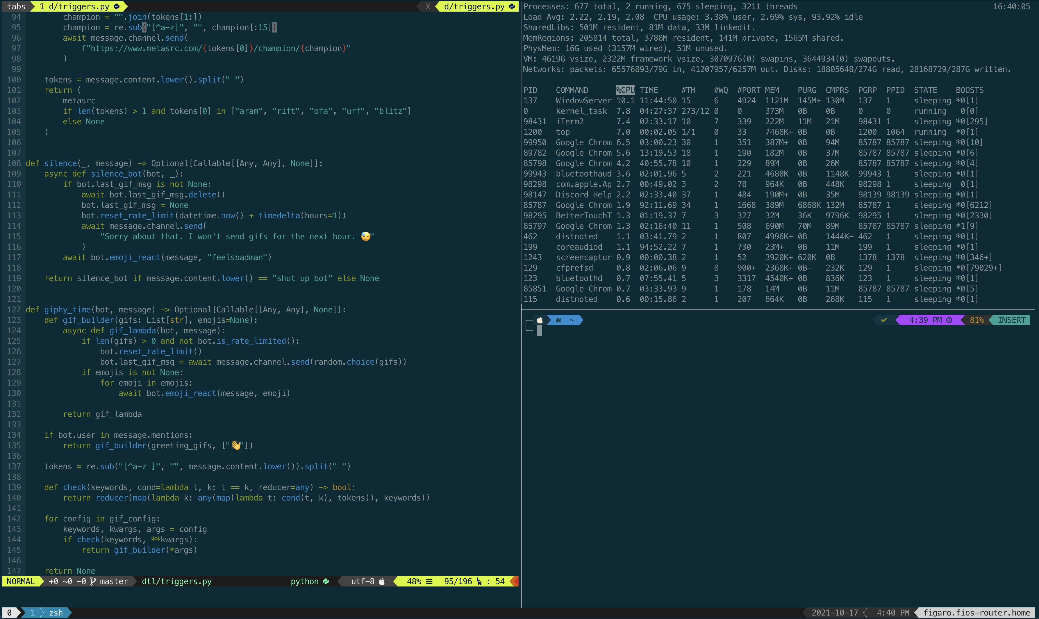 My Developer Setup (with Vim, Tmux, and Zsh)