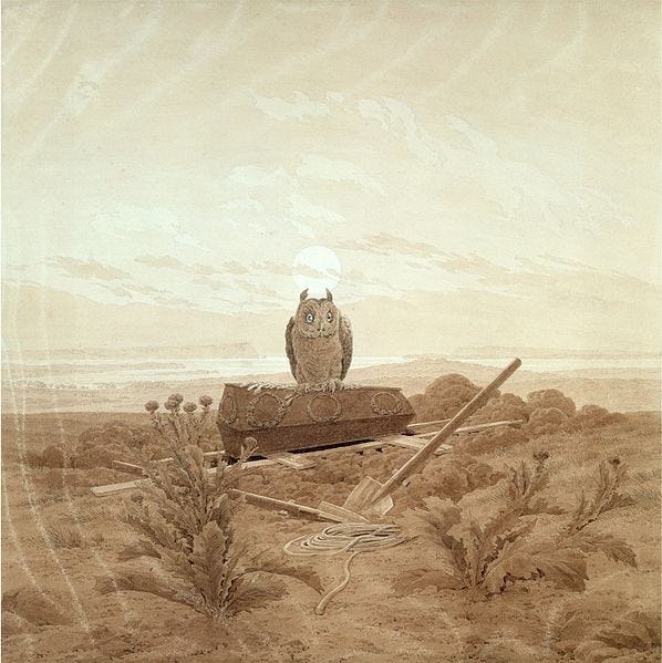 File:Caspar David Friedrich - Landscape with Grave, Coffin and Owl - WGA08302.jpg