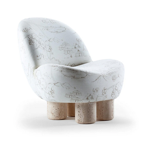 Hygge Lounge Chair (Image: Collector) | Chou Mini Cordless Table Light (Image: LZF) | Big Foot Side Table (Image: 101 Copenhagen)