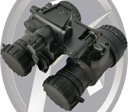 BNVD-31/14 night vision goggles with PVS-14 optics and white phosphor tubes