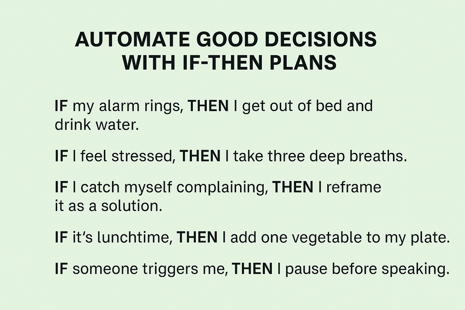 Build your own “mental autopilot” in 5 minutes