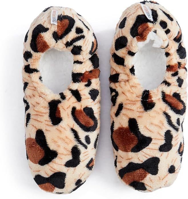 Triodream Velvet Plush Memory Foam Warm Slipper Socks For Women | Non-Slip One Size Fuzzy Socks For Women | Ultra Plush and Cozy Warmth Collection