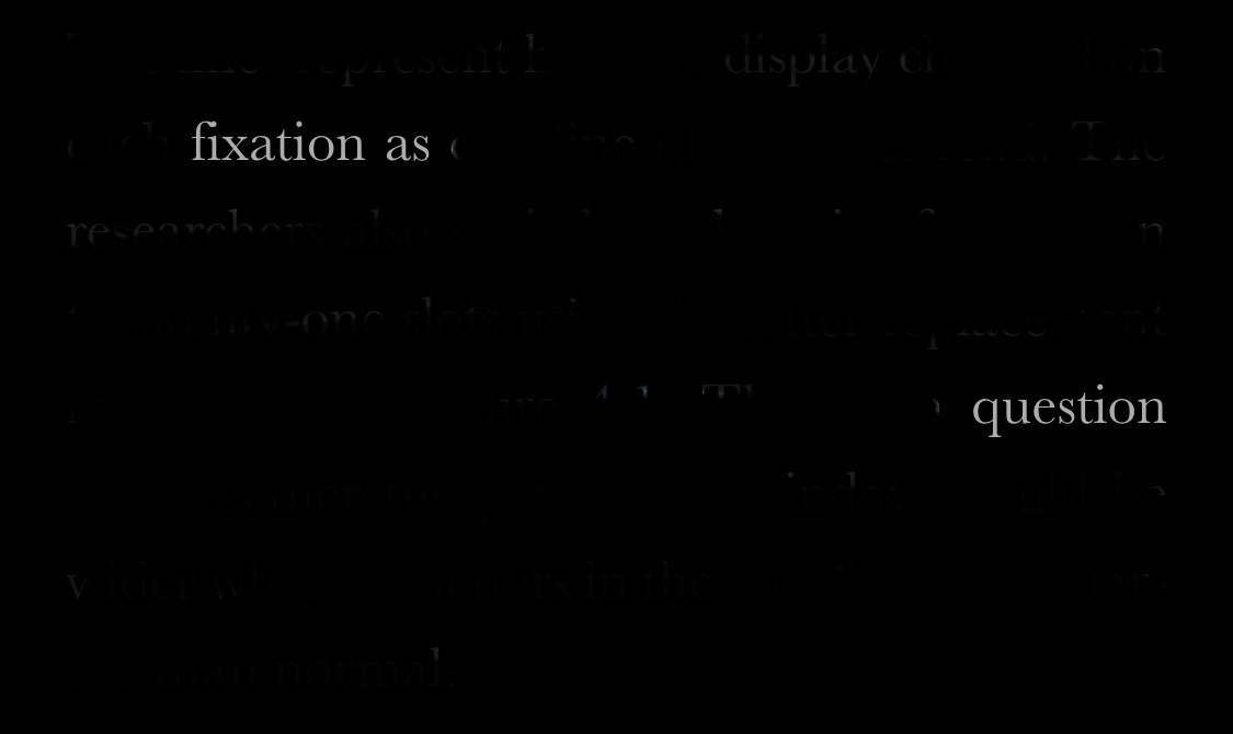 fixation as / question