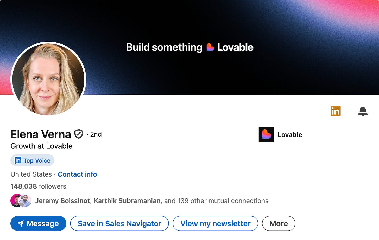 elena verna b2b influencer