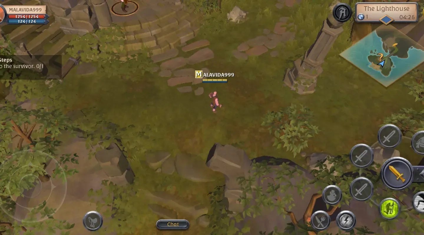 Captura de pantalla del videojuego Albion online. Captura de pantalla del videojuego Albion online.