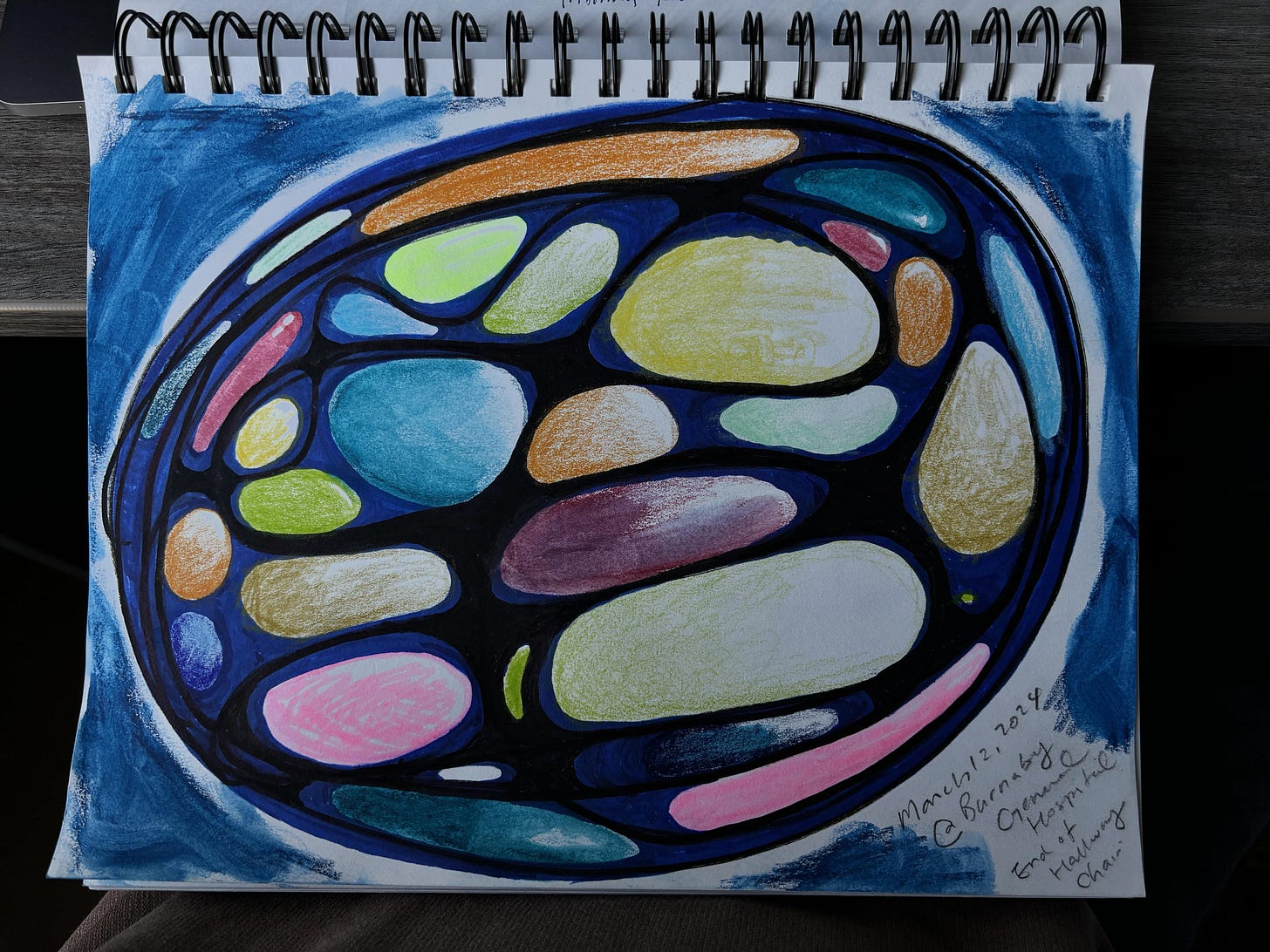 Colouring were done days after the outburst.