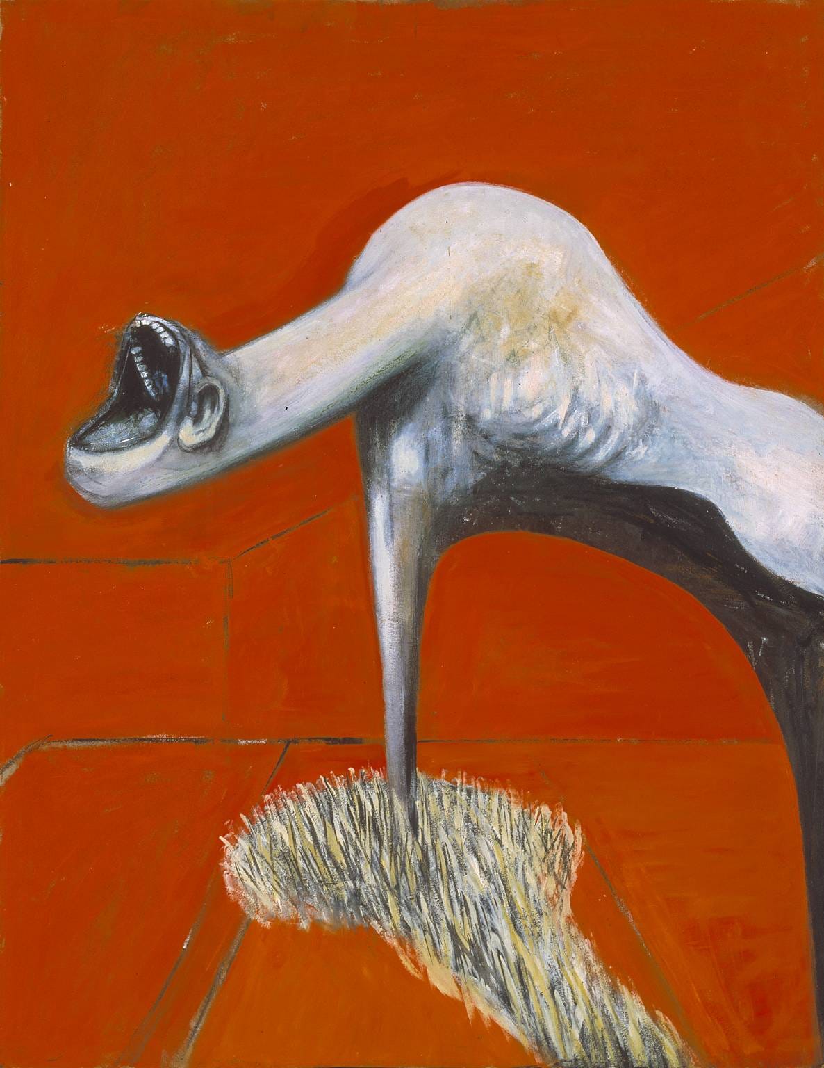 Three Studies for Figures at the Base of a Crucifixion', Francis Bacon,  1944 | Tate
