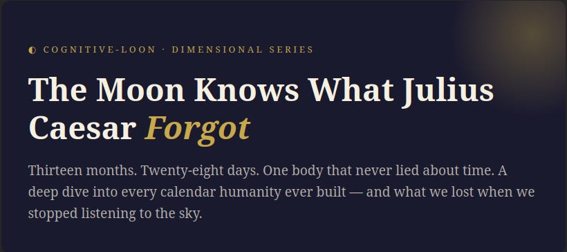 The Moon Knows What Julius Caesar Forgot