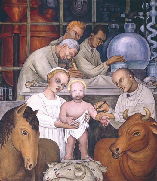 Diego Rivera's Vaccine Mural in Detroit in the 1930s ... Diego Rivera's Vaccine Mural in Detroit in the 1930s ...
