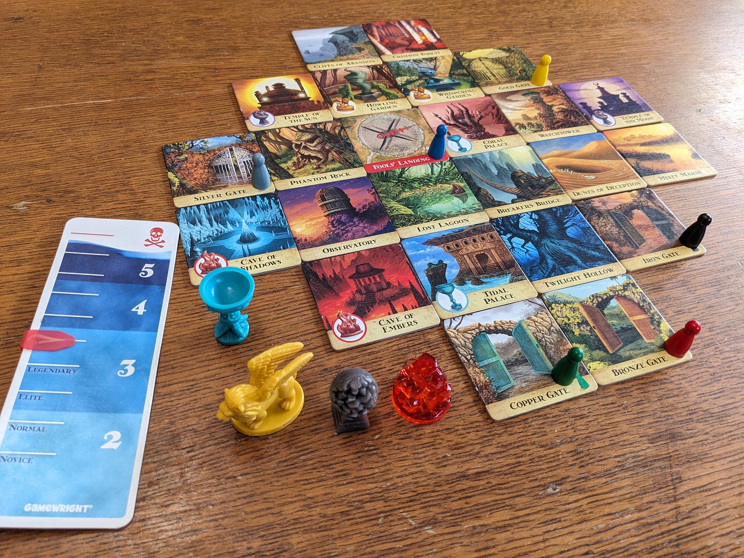 Game setup for "Forbidden Island"