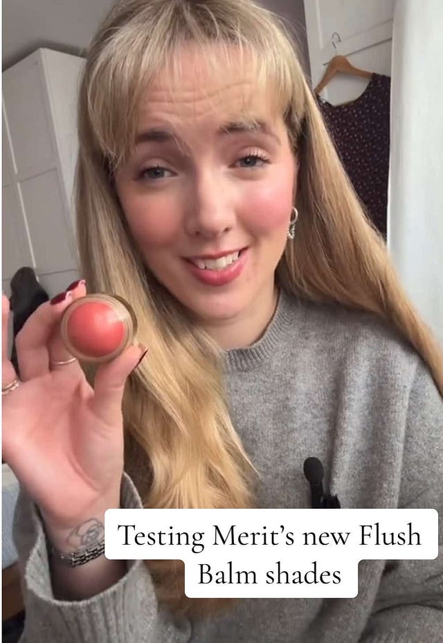 [新品未使用] MERIT Blush Lusitano MERIT Balm Blush - Flush Balm Cream Blush - MERIT Beauty