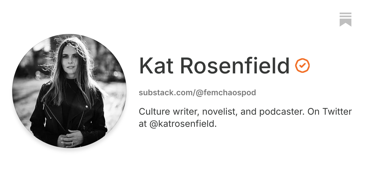 Kat Rosenfield | Substack