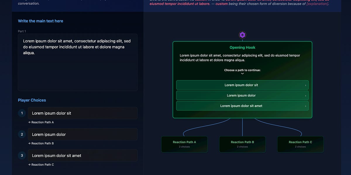How to write in video game script format