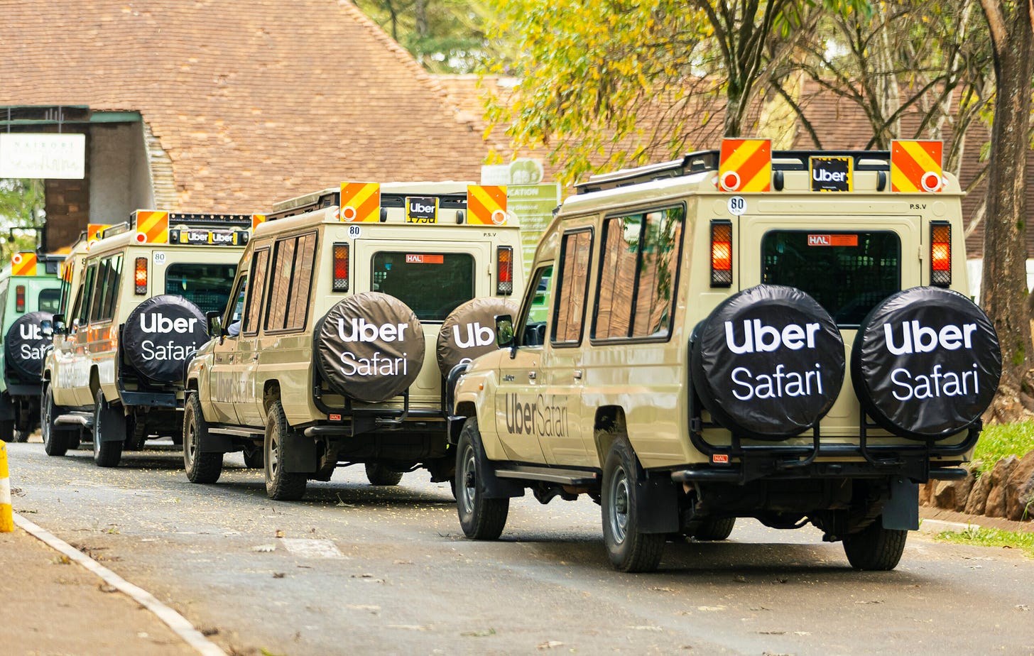 Uber has announced the launch of Uber Safari, a new product category offering tailored safari experiences in Nairobi National Park