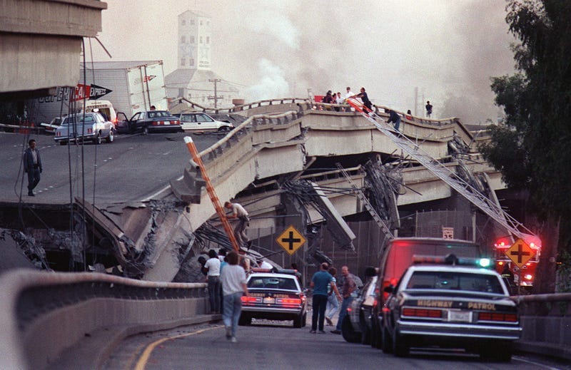 THIS DAY IN HISTORY - Loma Prieta earthquake strikes near San Francisco - 1989 - The Burning ...