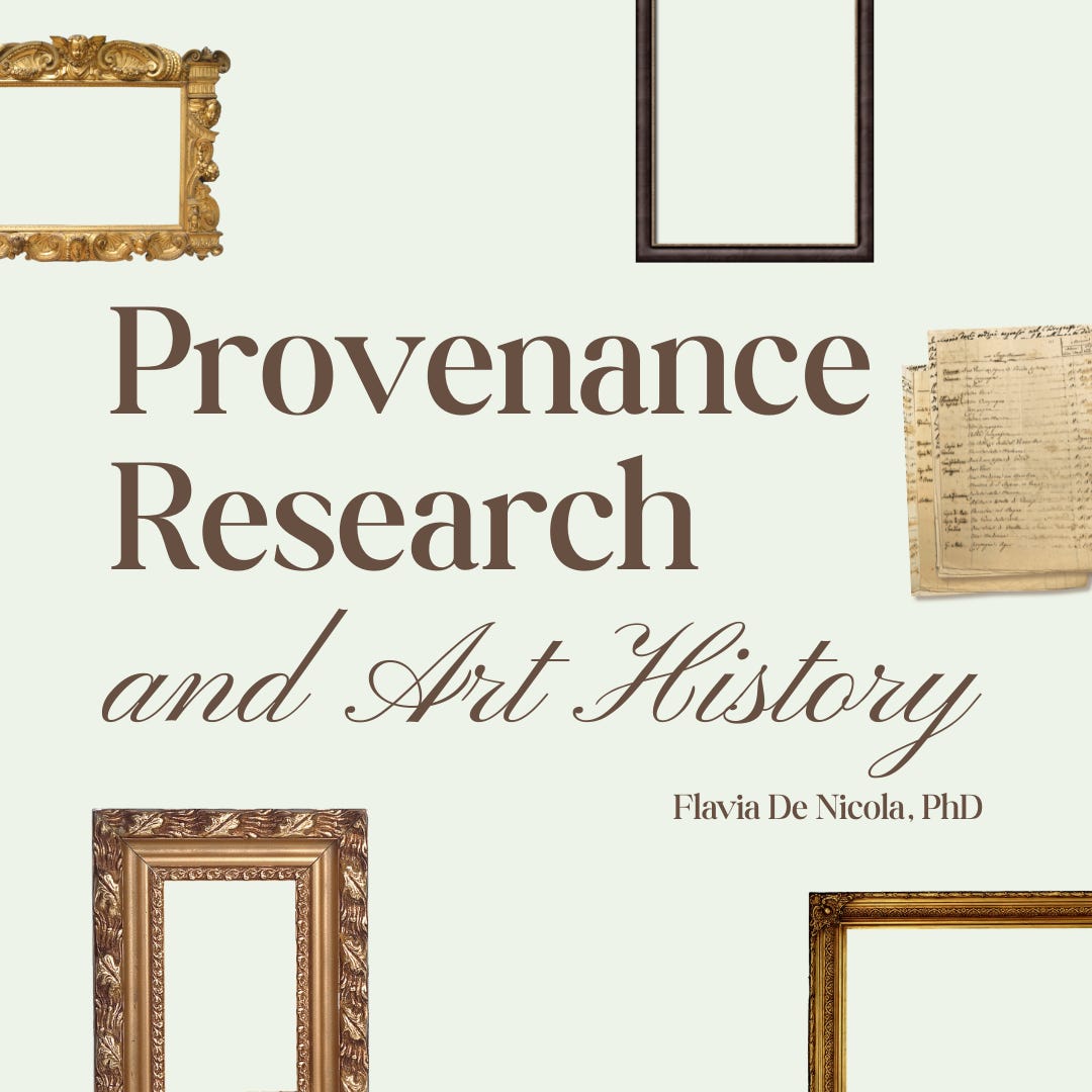 Provenance Research and Art History