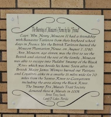 The Burning of Mouzon's Home by his "Friend" Marker image. Click for full size.