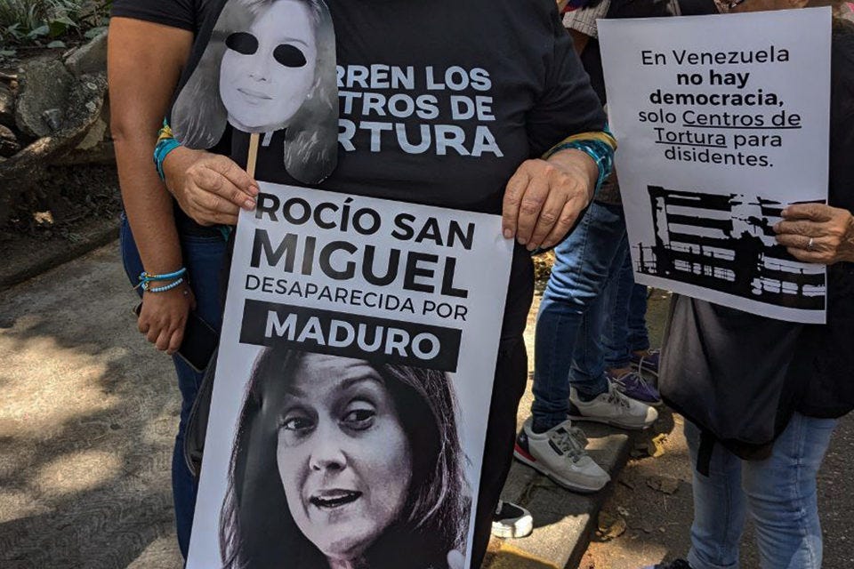 Rocío San Miguel represión