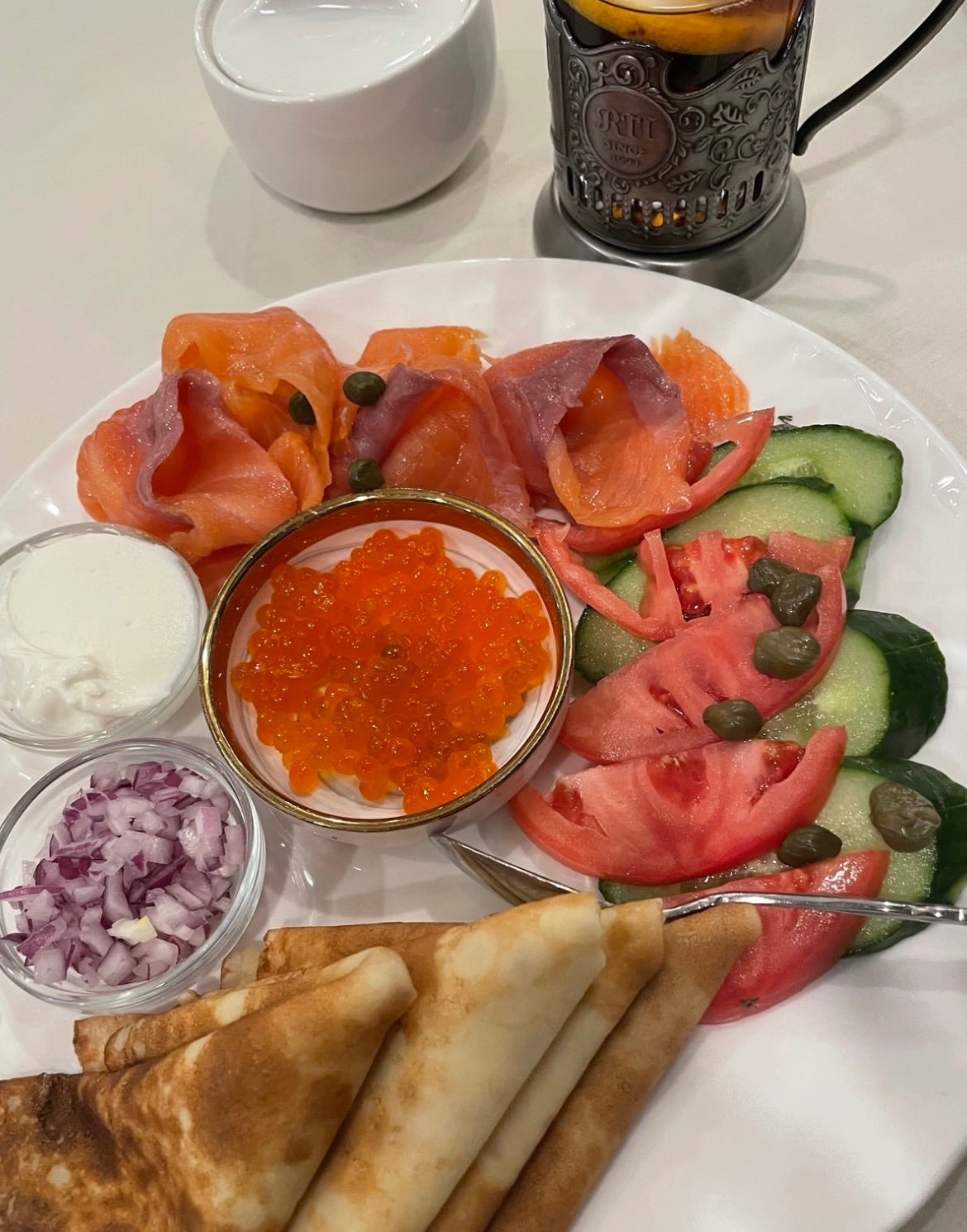 May be an image of smoked salmon and roe May be an image of smoked salmon and roe