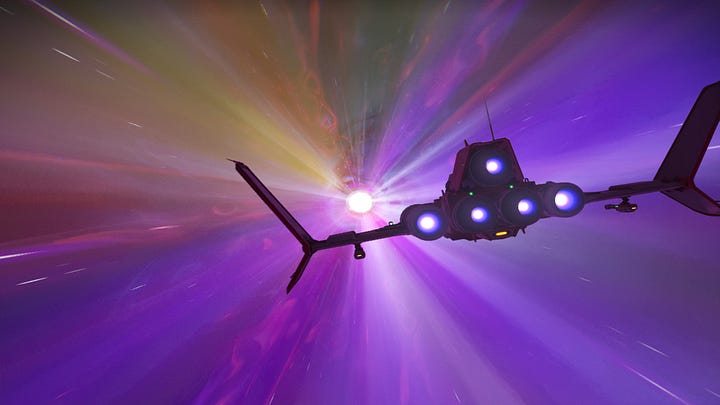 Screenshots of No Man's Sky gameplay