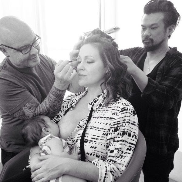 alyssa milano nursing baby alyssa milano nursing baby