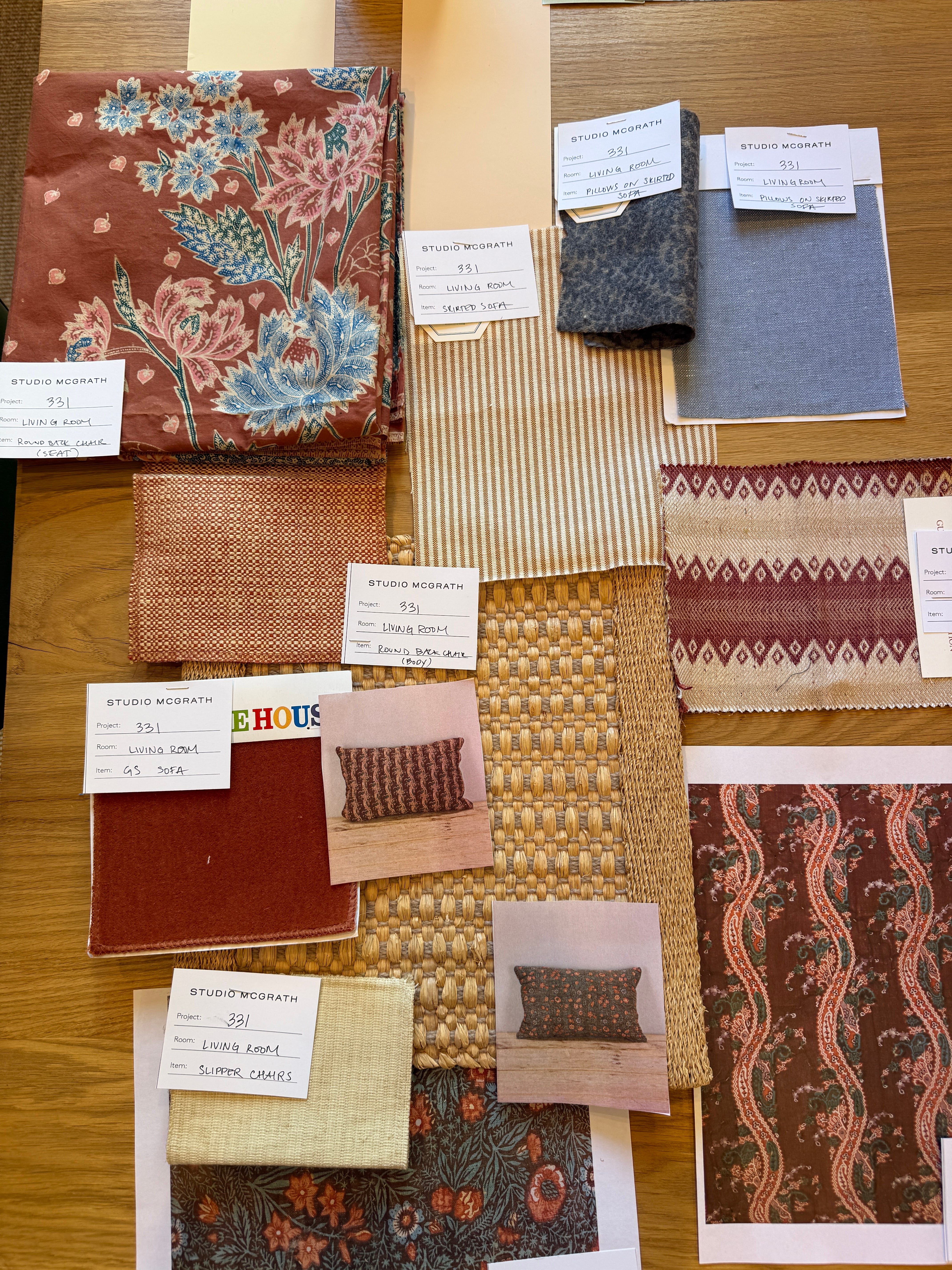 Building a Living Room Fabric Scheme - by Lauren McGrath