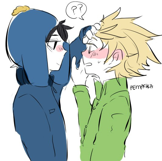 Fanart of Southpark's Craig Tucker and Tweek. Artist: pemprika | http://pemprika.tumblr.com/ 